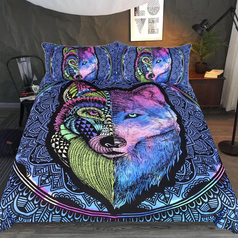 Housse de Couette Loup Motif